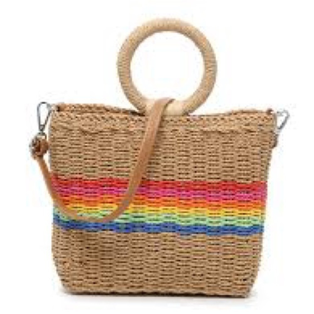 Woven rainbow Purse
